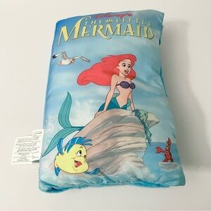 Disney The Little Mermaid Storybook Pillow Plush Book Ariel 2007